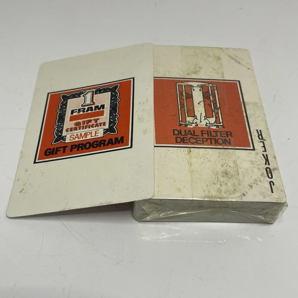 Fram On Network Television 52 Weeks A Year Deck of Playing‎ Cards 1970s
